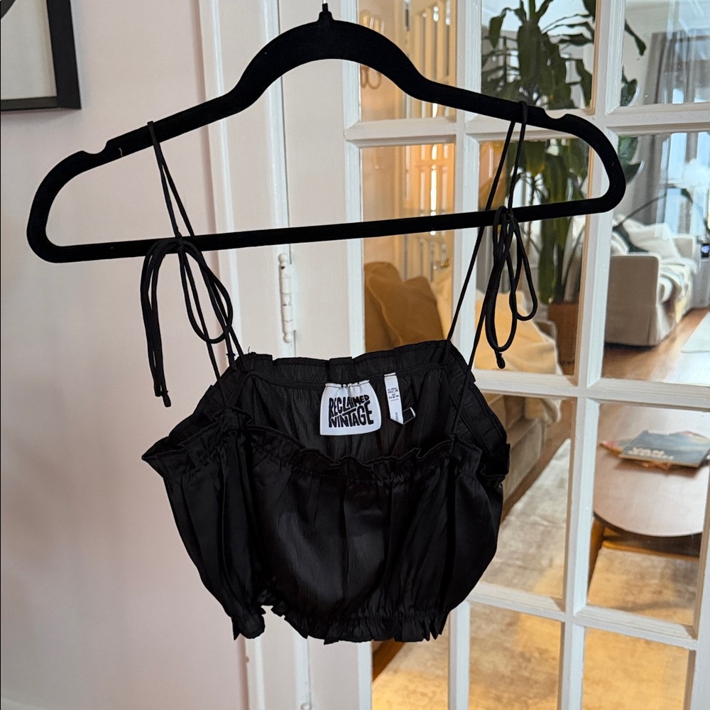 Reclaimed Vintage Classic Black Blouse